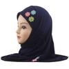 Easy To Wear Girls Instant Hijab Scarf Muslim Hijabs Handmade Flower Amira Lovely Flower Headscarf Turban for 2-6 Years Kids