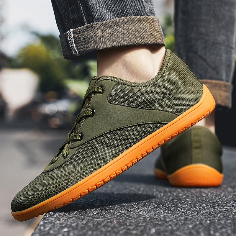 Men's Wide Toe Training Shoes Breathable Knitted Women Walking Shoes Gym Fitness Sneakers Elastic Sports Shoes