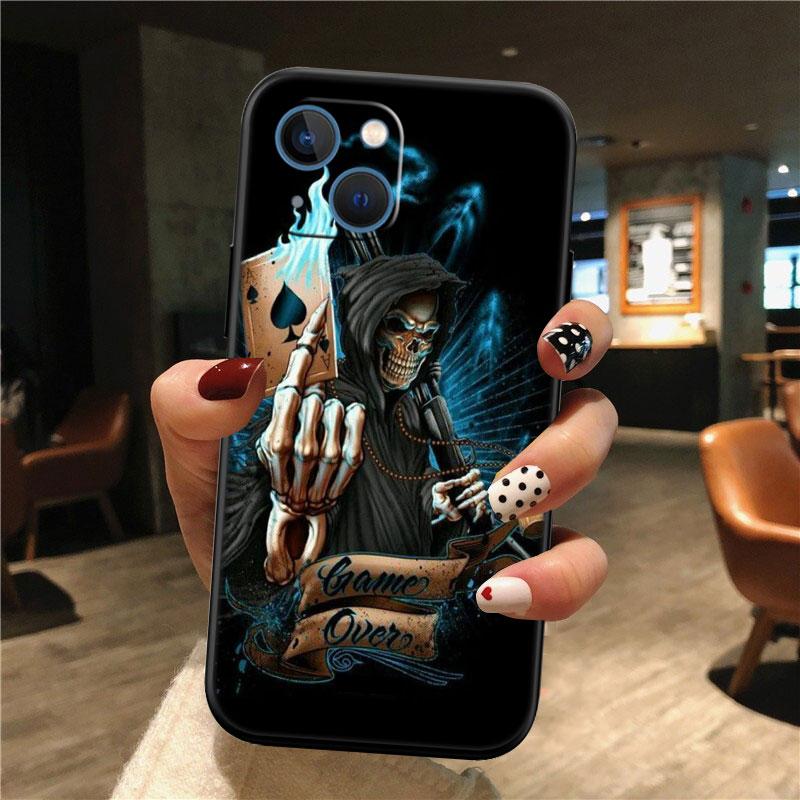 Grim Reaper Skull Shell Phone Case for Samsung Galaxy Note 10 20 S23 S24 S25 Ultra FE Plus Edge Lite A02S A35 A07 A17