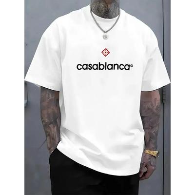 Ανδρικό T-Shirt με Σχέδιο, Μαλακό και Διαπνέον Ύφασμα, Πλένεται στο Πλυντήριο, Άνεση, Στρογγυλή Λαιμόκοψη, Κοντό Μανίκι, Κανονική Εφαρμογή, Ιδανικό για Casual και Επίσημες Εκδηλώσεις