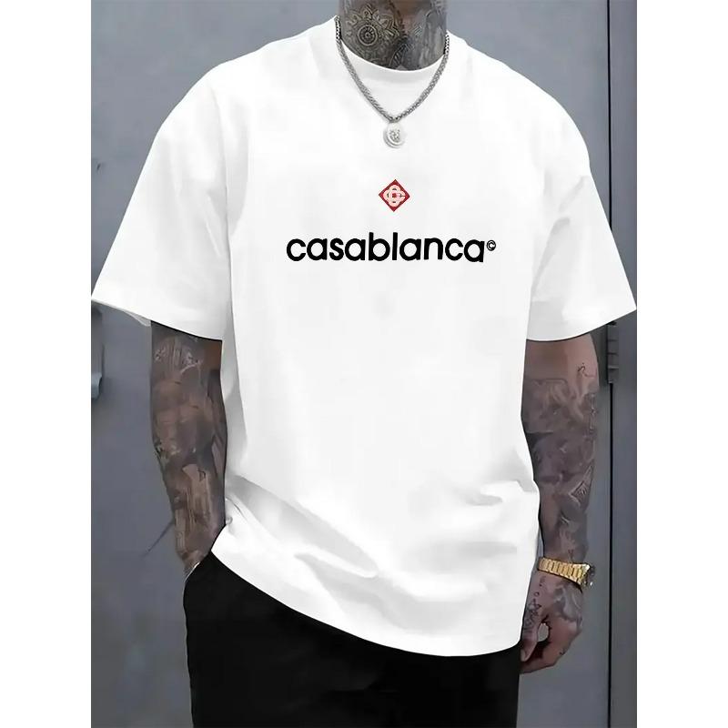 

Men S Graphic T-Shirt Soft Breathable Fabric, Machine Washable, Comfort, Round Neck, Short Sleeve, Regular Fit, Ideal for Casual and Formal Events S белый