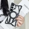 Plating TPU Matte Hollow Cooling Case for Samsung Galaxy S25 Ultra S24 Plus for Magsafe Magnetic Heat Dissipate Bumper Cover