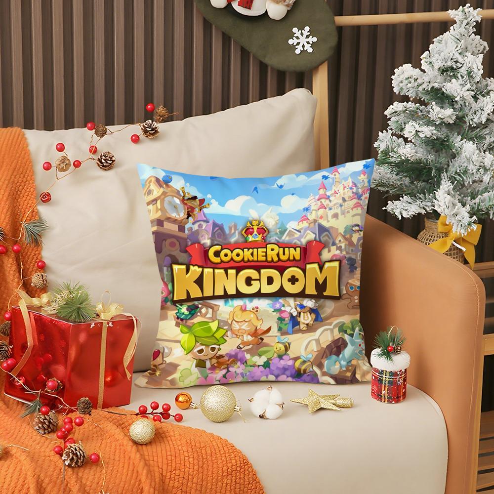 Hot Game C-Cookie Run Kingdom Pillow Case Living Room Sofa Decorative Cushion Cover Simple Household Light Luxury Printed Pillow