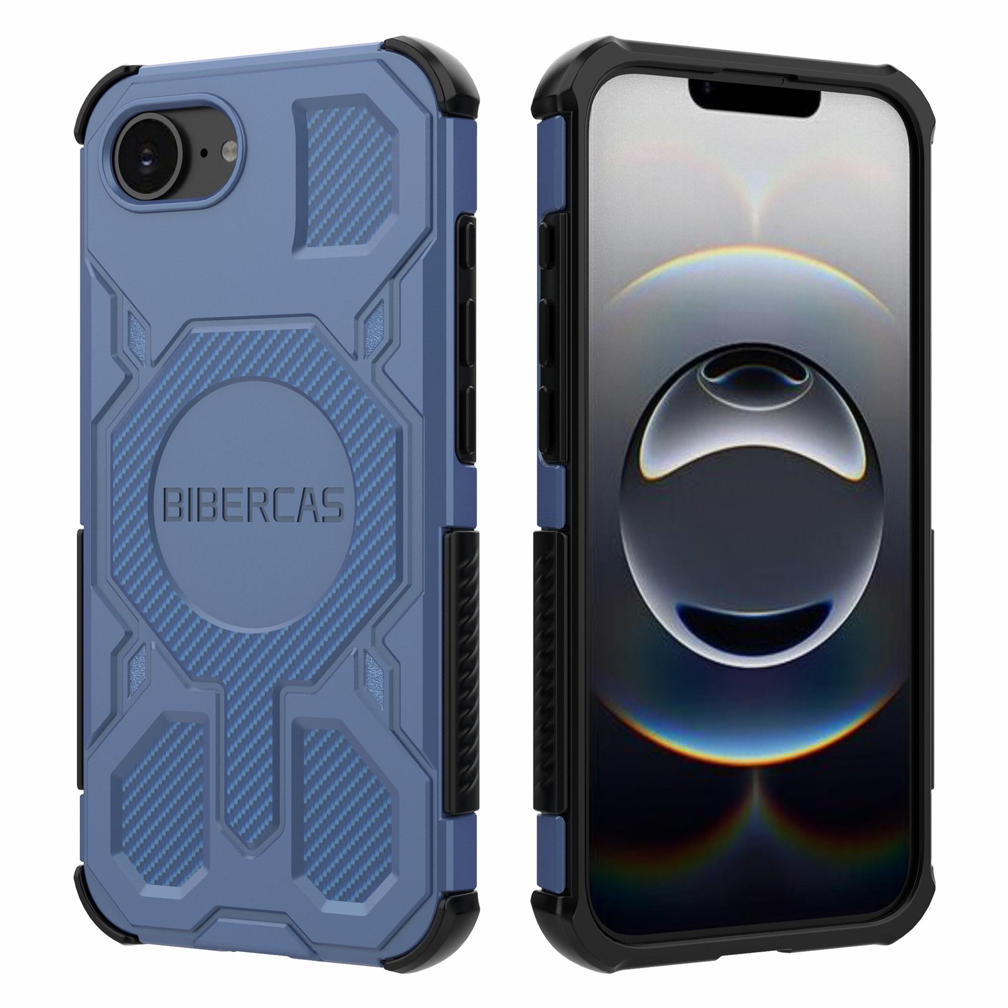 

BIBERCAS J-16 Series For iPhone 16e Case Compatible with MagSafe Anti Drop TPU+PC Phone Cover