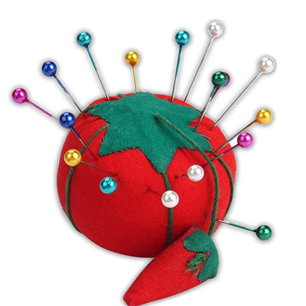 100 Stück/Karton 38 cm Bunte Runde Perlkopf-Nadeln Gerade Stich-Schiebe-Nähnadeln Für Schneiderarbeiten Positionierung DIY-Nähwerkzeuge