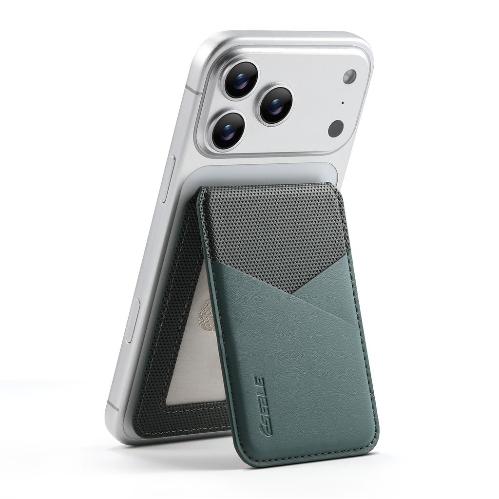 Luxe Zakelijk Lederen Portemonnee Kaarthouder Tas Voor iPhone & Samsung Galaxy MagSafe Accessoires Met Slank Geometrisch Ontwerp Cadeau