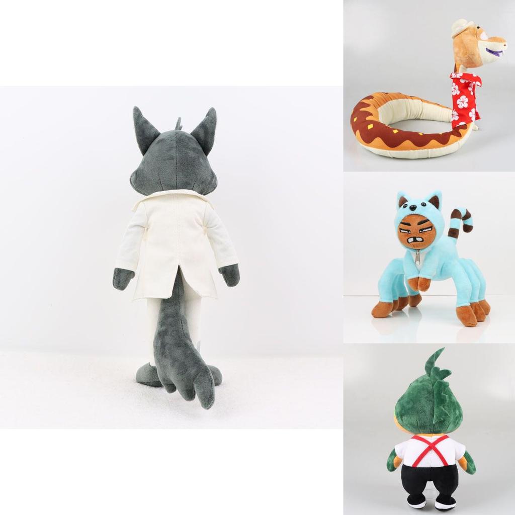 The Bad Guys Plush Toy Collection Featuring Mr. Wolf Ms. Tarantula Mr. Snake Mr. Piranha And More!