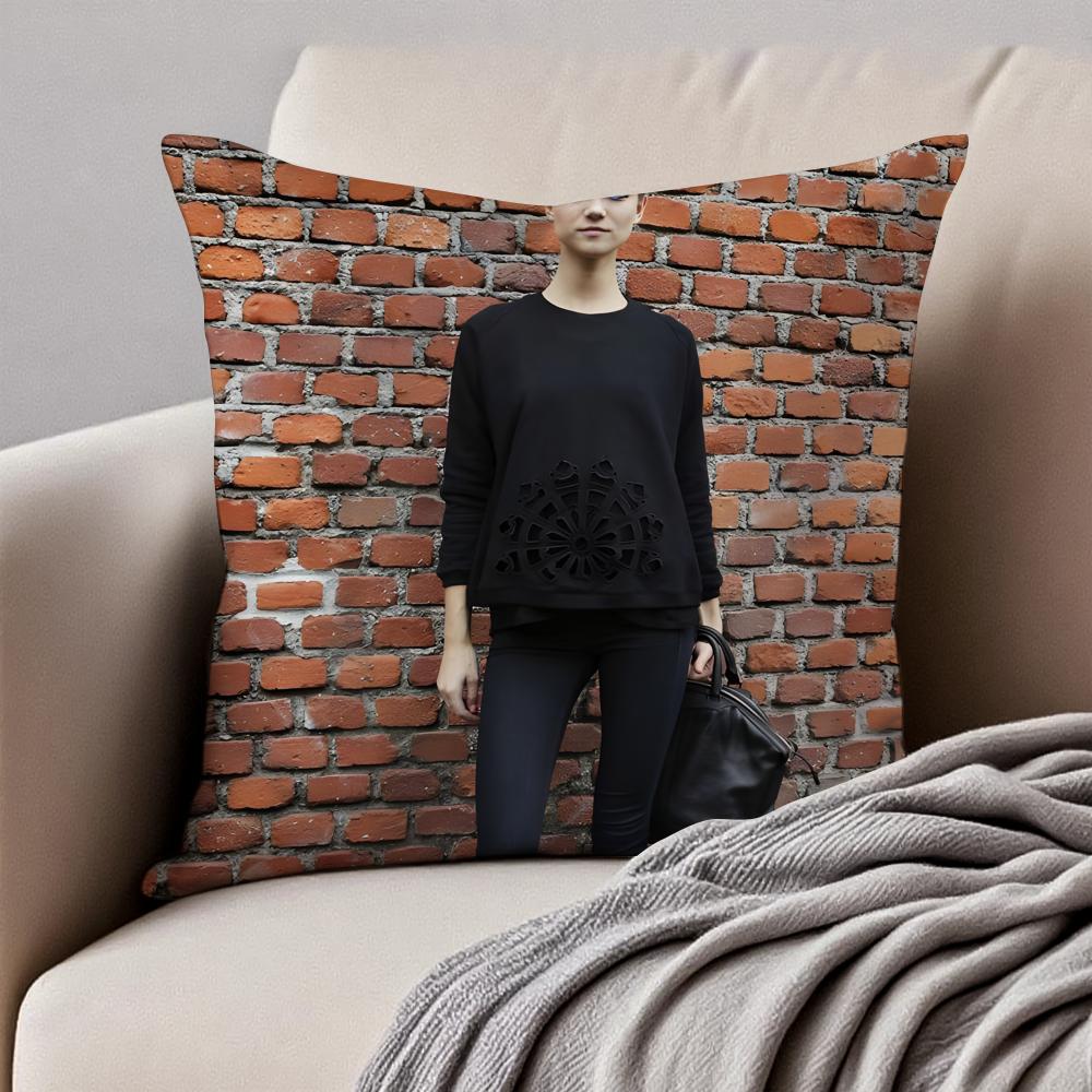 

KKasia Struss Cushion Cover Pillowcase Antidustmite Invisible Zipper Short Plush Sofa Cushion 30X30cm