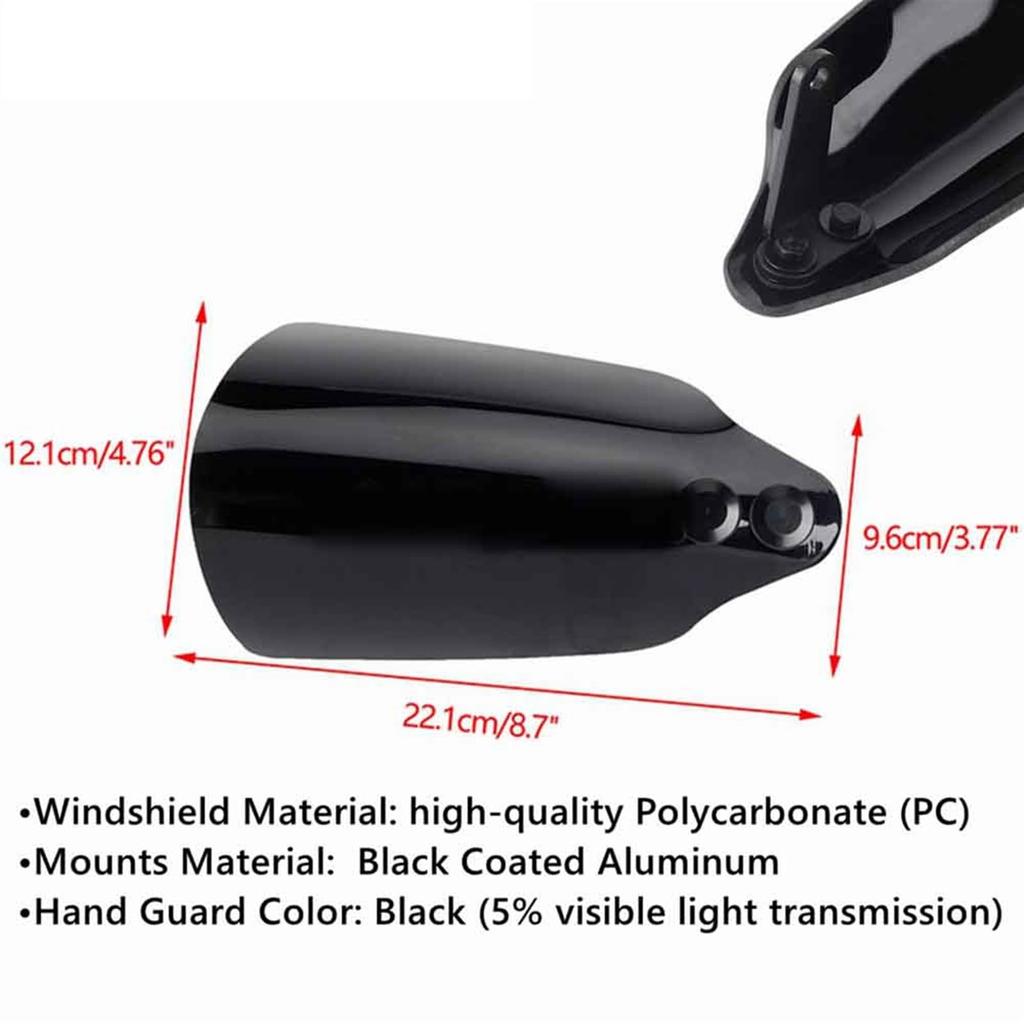 Black Motorcycle Handguard Handlebar Windshield Handguard Protector Fits Sportster 883