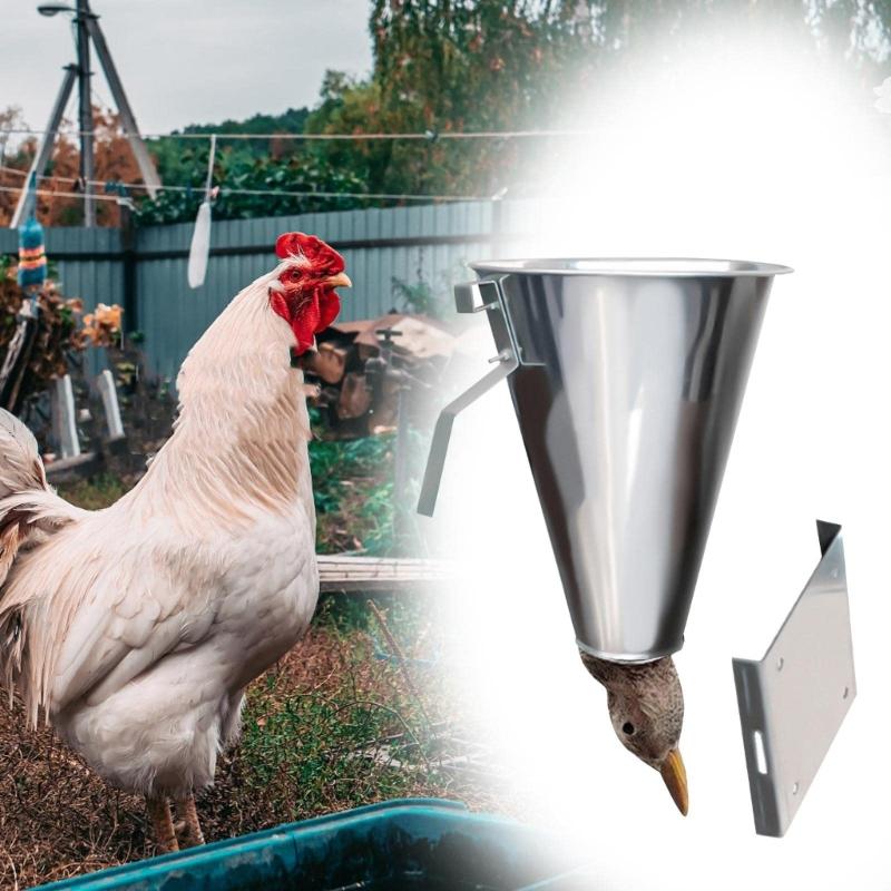 Cono Matador de Acero Galvanizado Cono Sujetador de Pollo para Sacrificio Seguro y Rápido Durante el Procesamiento de Aves de Corral