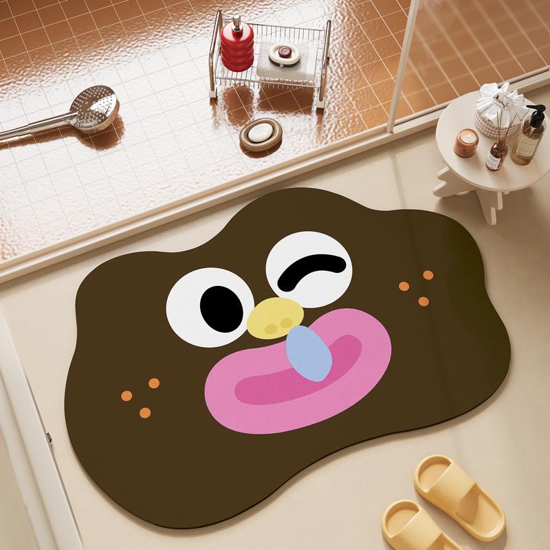 

40X60 см быстросохнущий коврик для ванной комнаты суперабсорбирующий коврик для гостиной резиновый нескользящий коврик для ванной комнаты легко чистить