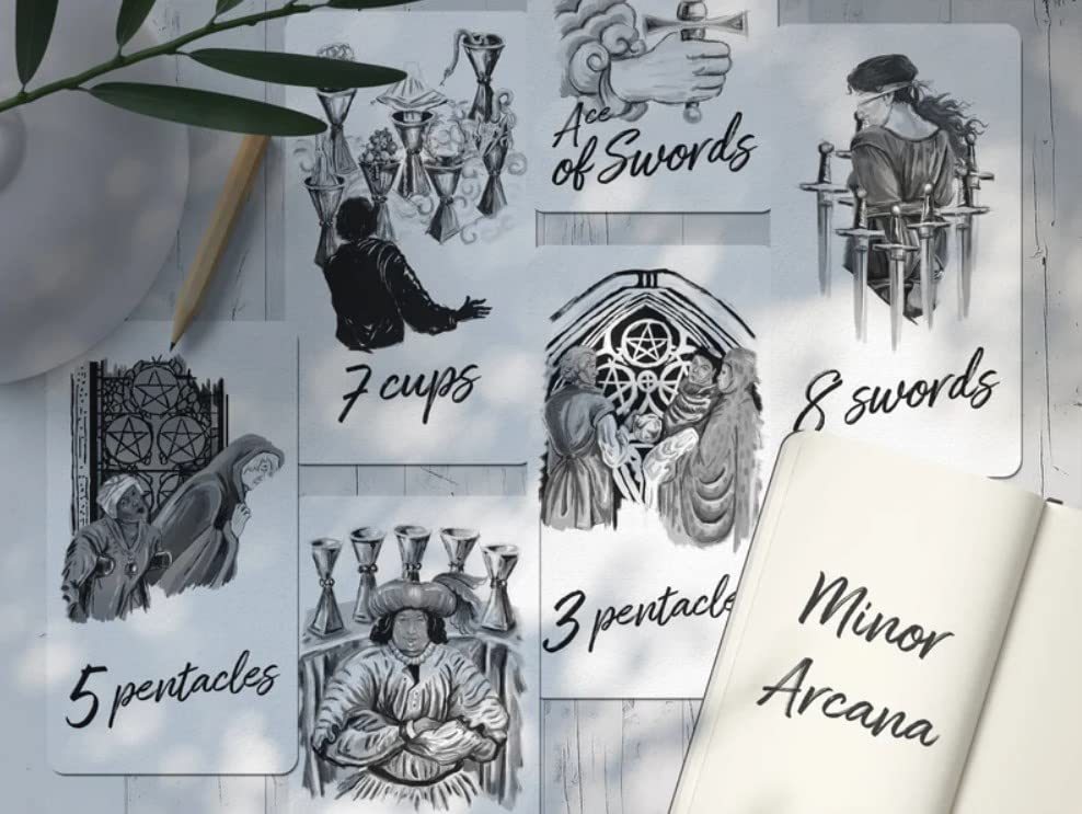 Kancharo Tarot Cards 87 Pieces Tarot Fortune Telling Japanese Tarot Card Basic Instructions Pouch Included [Brush Tarot] & (Genuine Product)