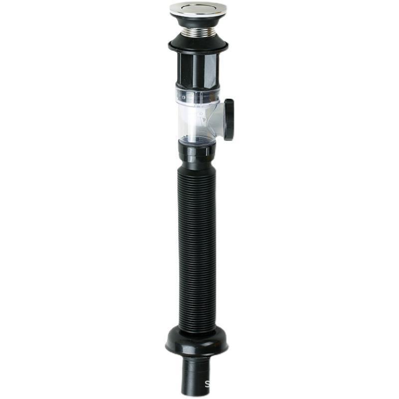 1Set Bathroom Kitchen Sink Drain Pipe Kit Flexible Expandable Anti-Odor Sink Drain Pipe Accessories