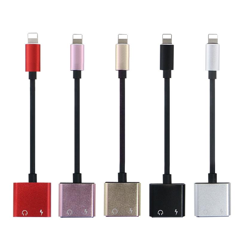 Buy Dual Lightning Adapter Charging Splitter Audio Cable at affordable