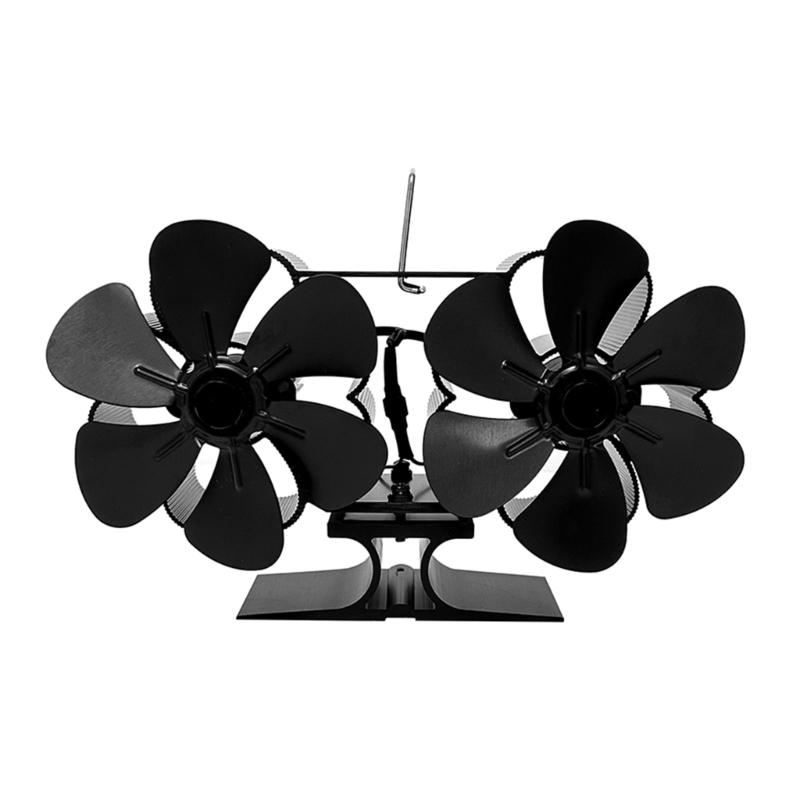 

Stylish Heat Powered Fan Heat Powered Stove Fan for Wood Stove Real time Temperature Monitoring,No Electricity Required 1