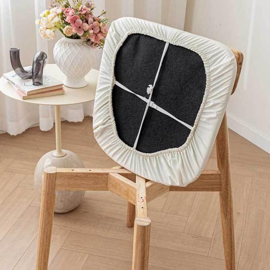 Vodotěsný potah na sedák židle Jednobarevný Šetrný k pokožce Odolný proti opotřebení Odolný proti oleji Univerzální Snadná instalace Ochranný potah na jídelní židli