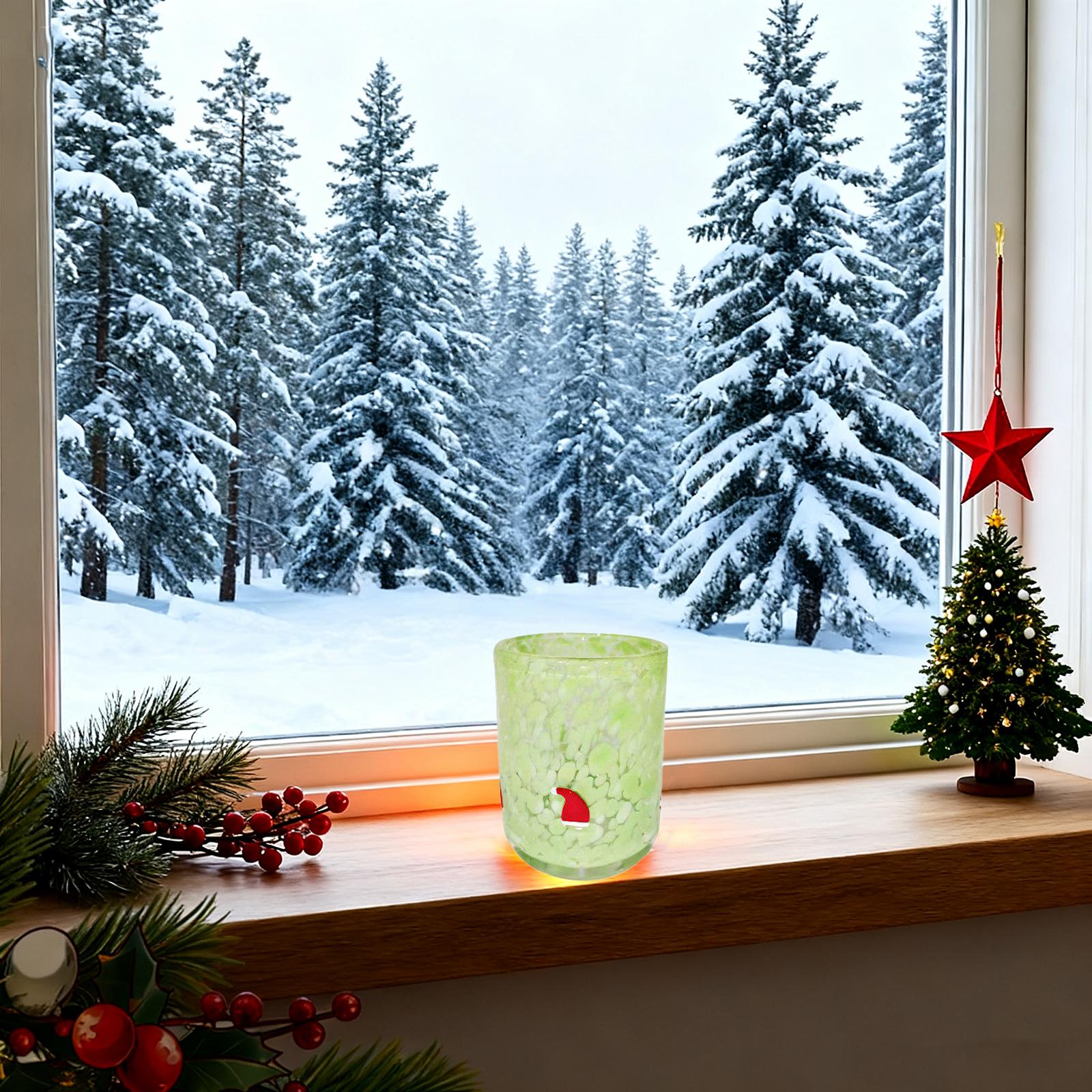 

14-ounce Christmas Juice Cup, Christmas Drinking Cup, Four Colors And Patterns, Cups Are Excellent Gifts For Friends! Green Christmas Hat One Size синій