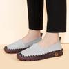 2025 Popular Mother Shoes Soft Sole Comfortable Women's Shoes Spring and Autumn Flat Sole Single Shoes Beef Tendon Sole Large Size Mother Shoes