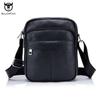 BULLCAPTAIN Brand Design Men Bag Genuine Leather Fashion Men Small Flap Shoulder Crossbody Bags Casual Man Messenger Bag