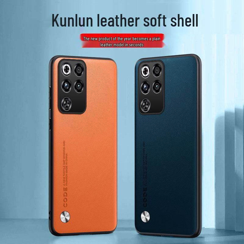 Red Magic 11 Air & 10 Pro Leather Texture Full-Coverage Case, Black Shark 5 Plain Leather Business Protective Case