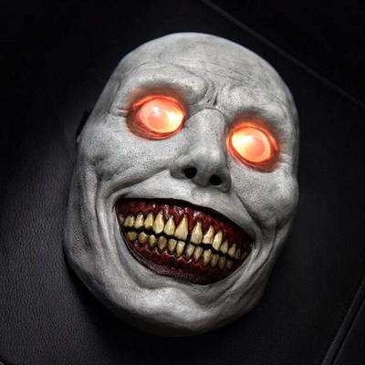 Gruselige Halloween-Maske Lachende Dämonen Das Böse Cosplay-Requisiten Horror-Feiertagsparty-Dekoration 2025 Festival-Geschenk Leuchtende Maske