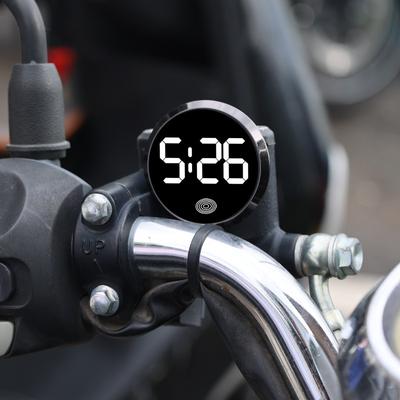 46mm Car Mini Luminous Car Clock Automobiles Internal Stick-On Watch Mechanics Quartz Clocks Auto Ornament Digital Clock