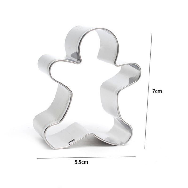 6Pcs/Set Christmas Cookie Cutter Gingerbread Xmas Tree Mold Christmas Cake Decoration Tool Navidad Gift DIY Baking Biscuit Mould