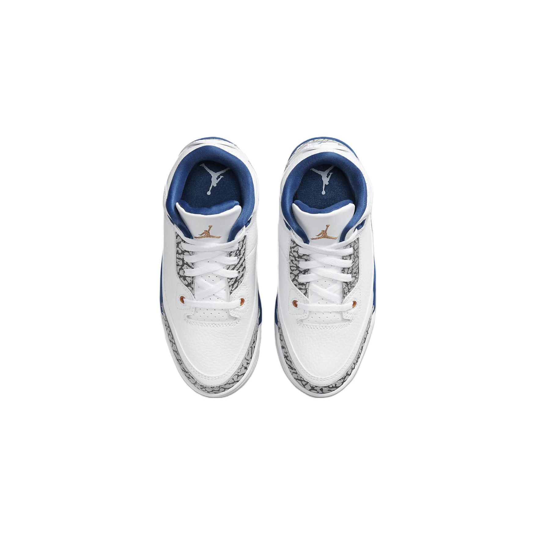 Детские кроссовки Air Jordan 3 Retro PS Washington Wizards White True-Blue — фото 4