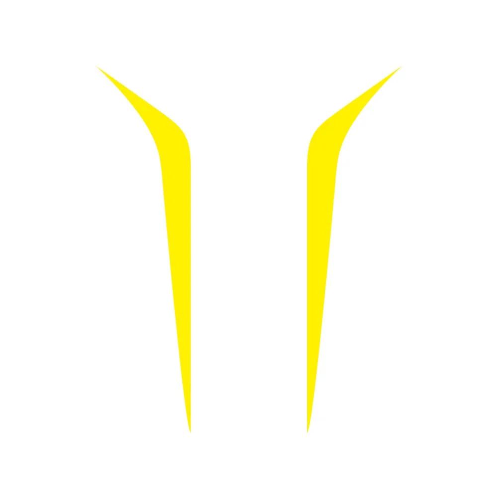 

Наклейки на автомобиль 2 шт. 100 см x 26 см крышка капота авто виниловая пленка длинные полосатые наклейки DIY наклейки для спортивного стайлинга автомобиля аксессуары для тюнинга автомобиля жёлтый