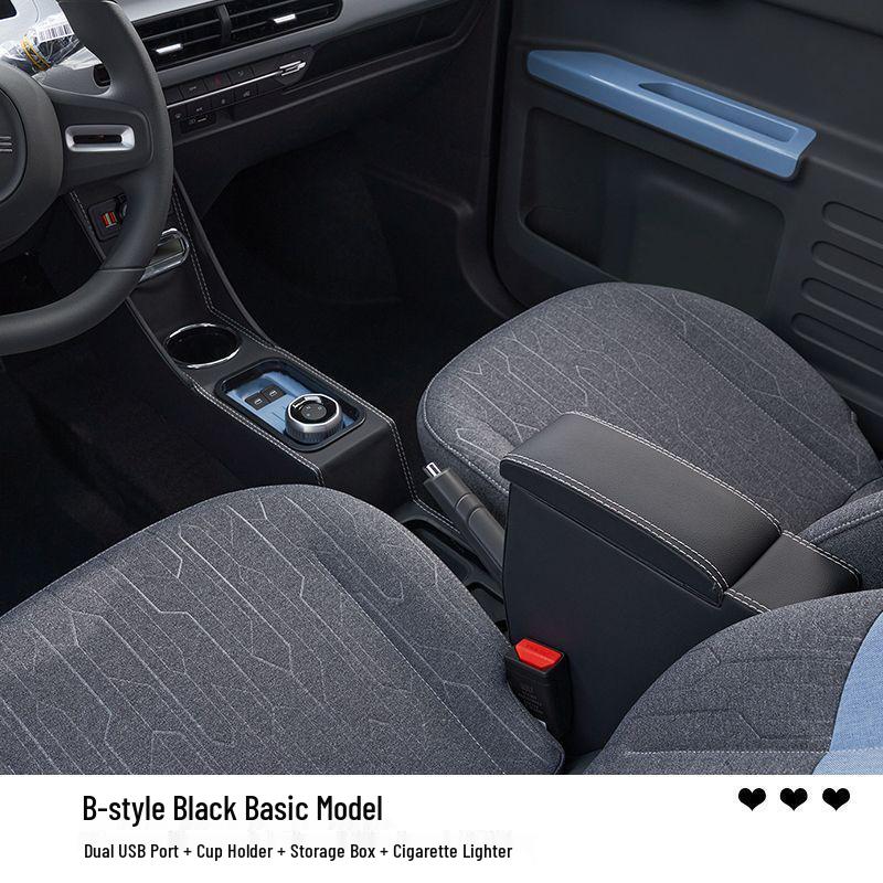 Panda Mini Armrest Box for Electric Vehicle Interior Modification