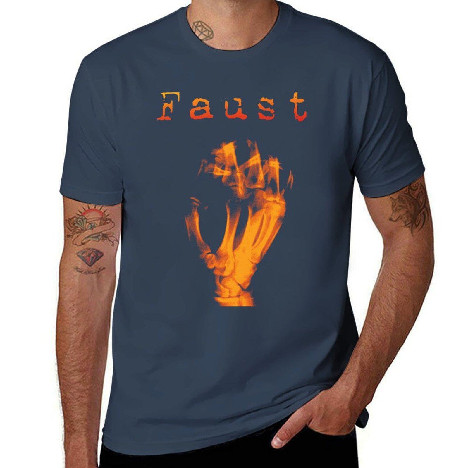 Faust Krautrock Band T-Shirt t shirts for man graphic vintage t shirts for man cotton T-Shirt S