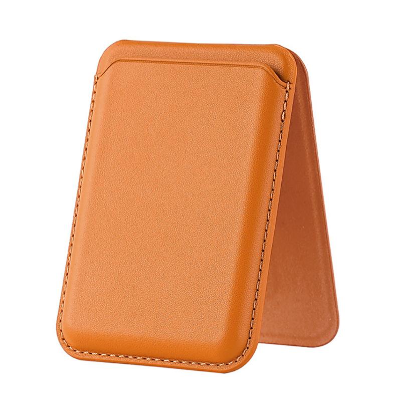 

Магнитный Кожаный Кошелек-Держатель для Карт Magsafe для iPhone 16 15 14 13 Pro Max Скрытая Подставка для Телефона Держатель Банковских ID-Карт Карманный Чехол