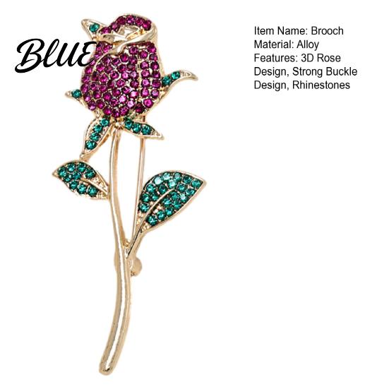Non-fading Lapel Pin Suit Collar Pin 3D Rose Flower Shape