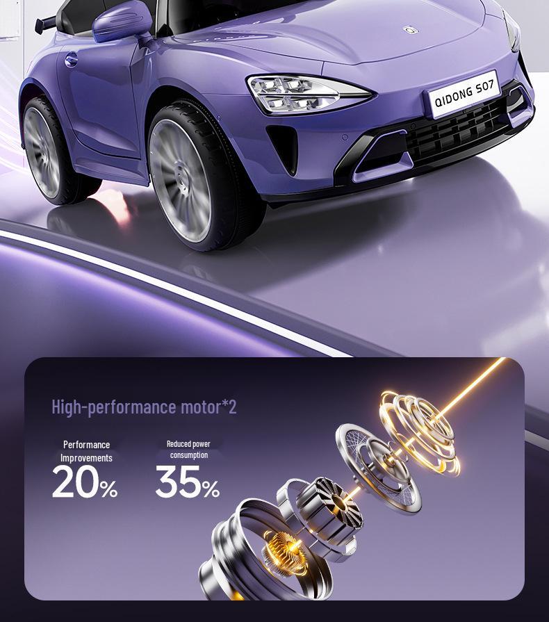 Children's Electric Ride-On Car: Four-Wheel, Rechargeable, Remote Control, Suitable for Boys & Girls