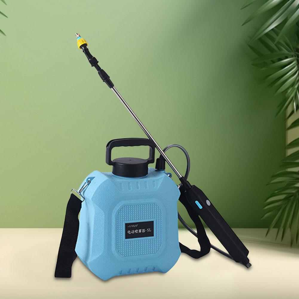 Spruzzatore Elettrico da 5/8L con Manico Ricaricabile USB e Lancia Retrattile Spruzzatore da Giardino Spruzzatore d'Acqua per Prato Giardino Pulizia