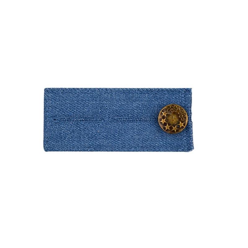 

1-4pcs Pant Extender Button Unisex Skirt Trousers Jeans Waist Expander Waist band Extender Button Pant Elastic Extender Buckle синій