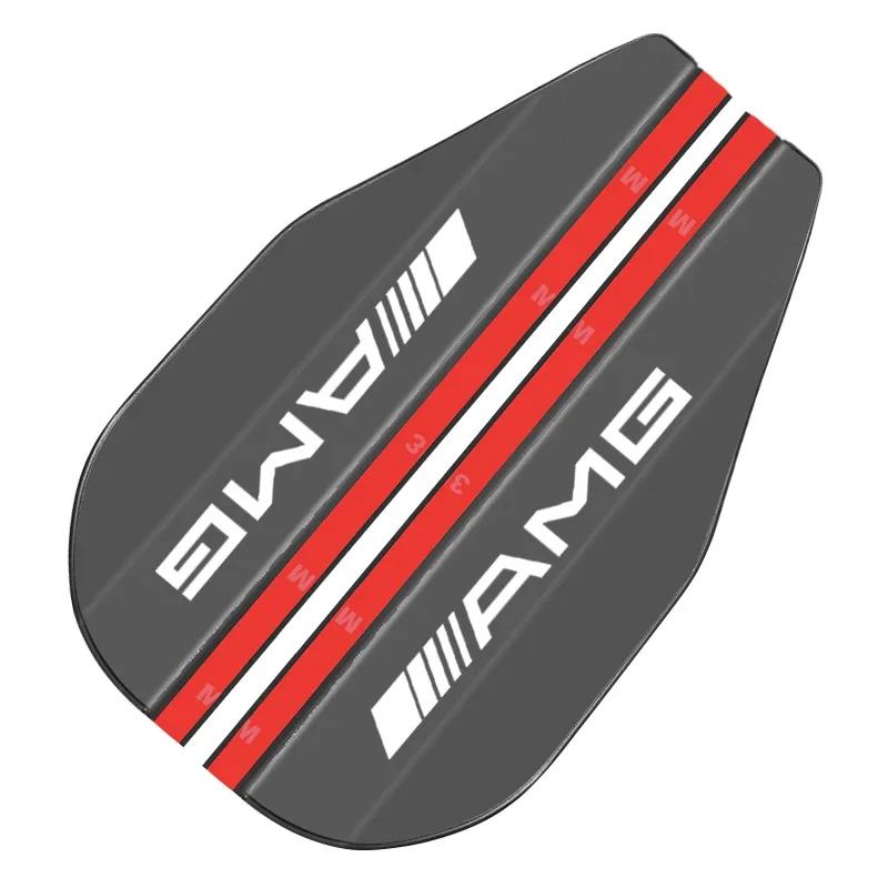 AAUR1 2Pcs Car Rear View Side Mirror Rain Board Eyebrow Guard Sun Visor Stickers For Mercedes Benz W203 W204 W211 W210 W124 AMG W202