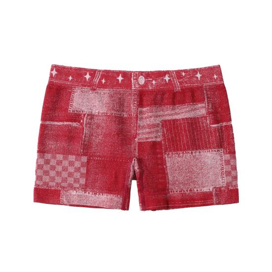 Women Shorts Elastic Tight Fit Imitation Denim Bottom Shorts Seamless Perfect Body Curve Shorts Daily Wear