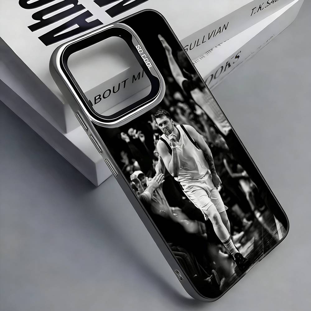 L-Luka D-Doncic 77 Phone Case For iPhone 17, 16,15,14,13,12,11 Plus,Pro Max, Colorful Silver Funda Cover iPhone15