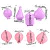 4pcs Heart Cake Round Shape Cake Pop Mold Set Pink Purple Cake Pop Shaper  for Party Treats