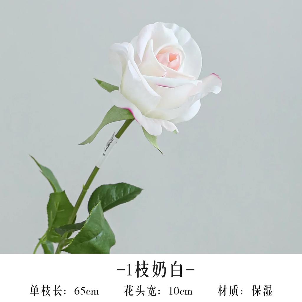 5Pcs/lot Moisturizing Rose Real Touch Artificial Flowers Wedding Decor Realistic Roses Flowers Home Room Decoration Party Floral