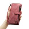 For Samsung Galaxy S24 Ultra Phone Cases with Strap CASEME C30 Zipper Multiple Card Holder PU Leather Cover