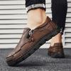 38-48 Scarpe da Uomo Taglie Forti Semplici e alla Moda in Pelle Fatta a Mano Scarpe in Pelle Business Casual