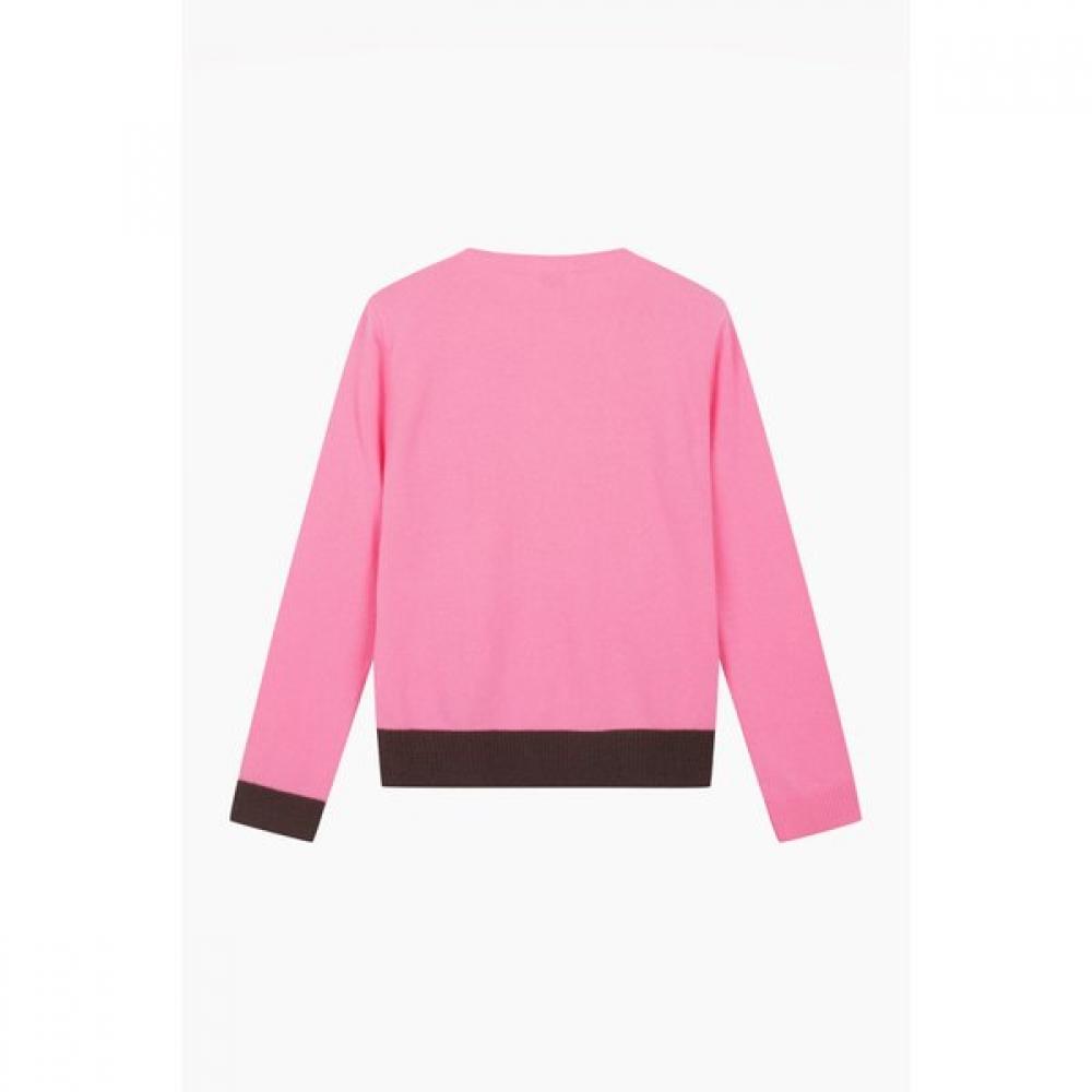 Benetton Wool Knit Block Sleeve Bakpf9561