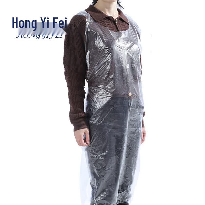 Disposable Transparent PE Waterproof Aprons 60x100 cm (100 Count) прозрачный