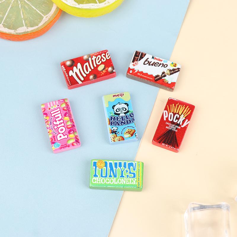 Dollhouse Miniature Accessories Kitchen supermarket food Model Simulation Ice Cream Pretend Play Early Educational Children Toy