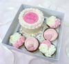 Pudełko Na Muffiny I Torcik 23X23X10Cm Biało-Transparentne Bento Box