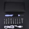 New 9 In 1 Light Up Light Up Crochet Hooks Knitting Needles Set USB Knitting Weave Tool Kit Hooks Crochet LED Needles