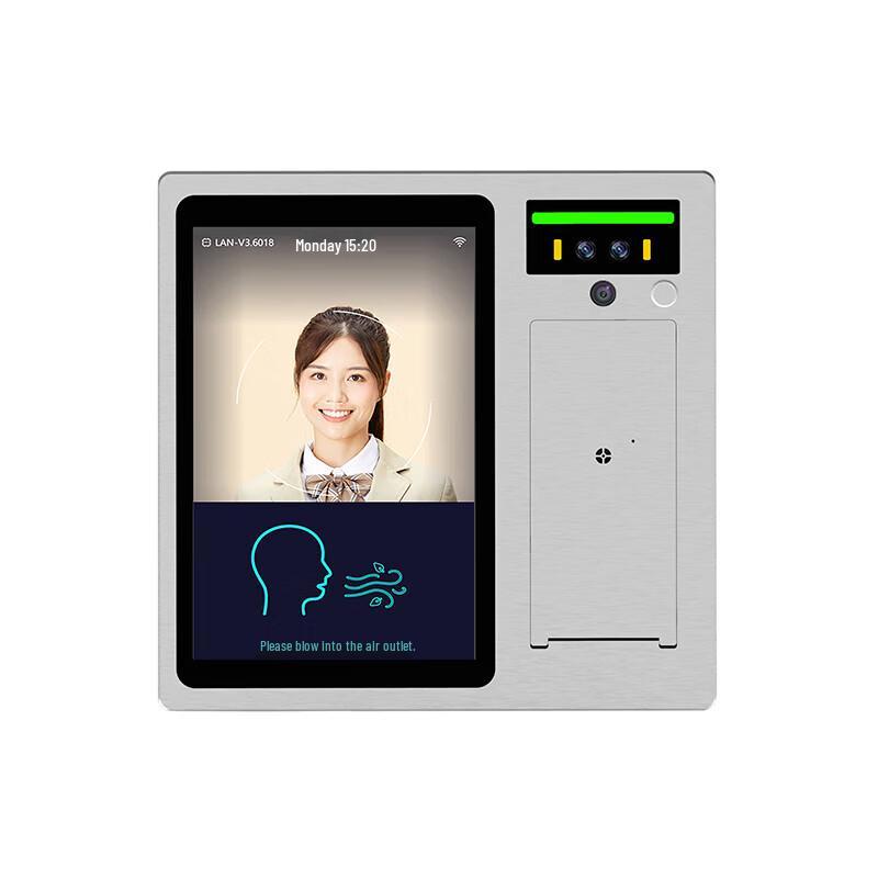WSTDX Face Recognition Alcohol & Temperature Screening Access Terminal CN Plug (adapter Included)