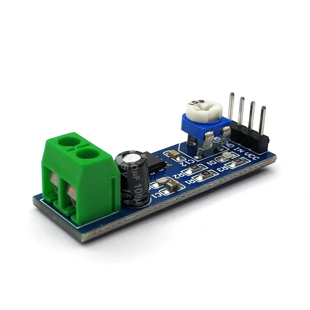 LM386 Audio-Leistungsverstärkermodul 200-facher Verstärkungs-Verstärkerplatine Mono-Leistungsverstärker 5V-12V Eingang